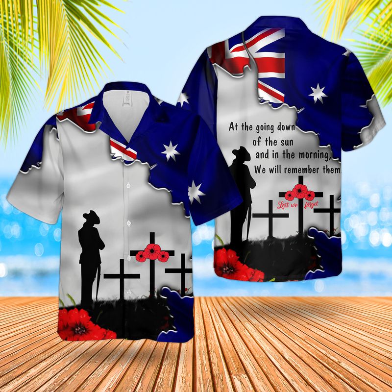 Australia ANZAC Day We Will Remember Them Hawaiian Shirt – Hothot