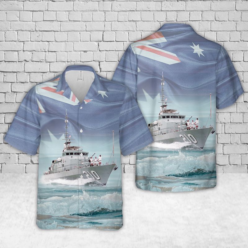 Royal Australian Navy HMAS Cessnock II P210 Hawaiian Shirt – Hothot