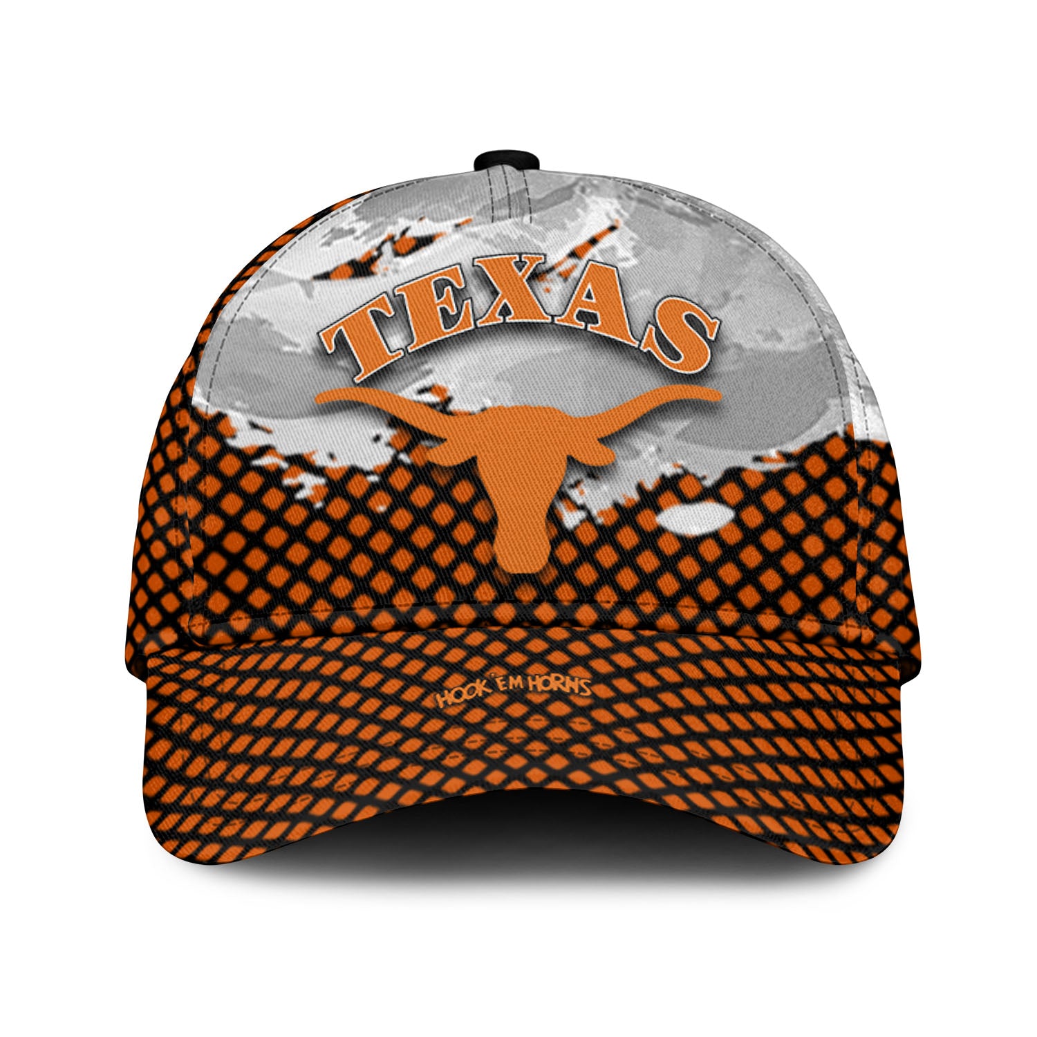 Texas Longhorns NCAA Classic Cap Net Pattern Grunge Style – Hothot
