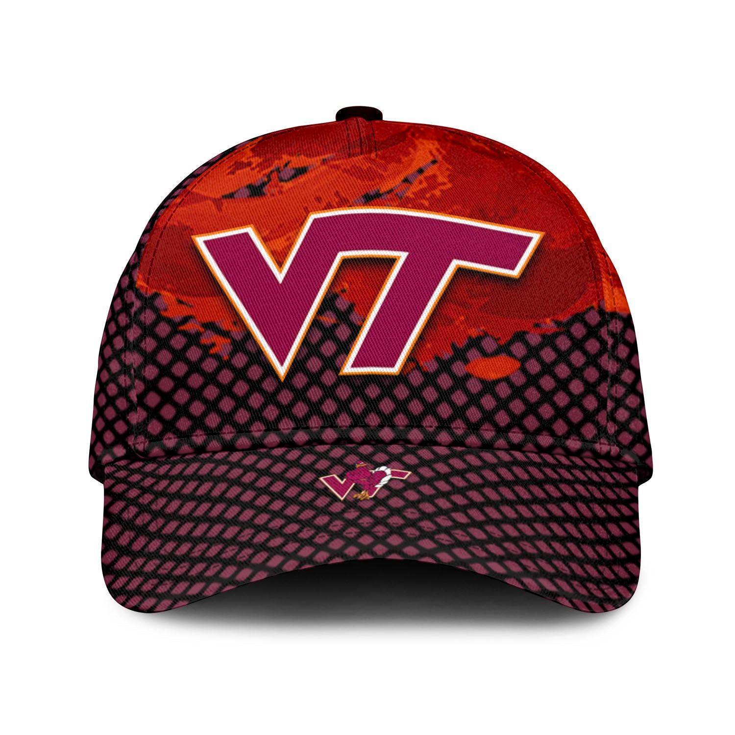 Virginia Tech Hokies NCAA Classic Cap Net Pattern Grunge Style – Hothot