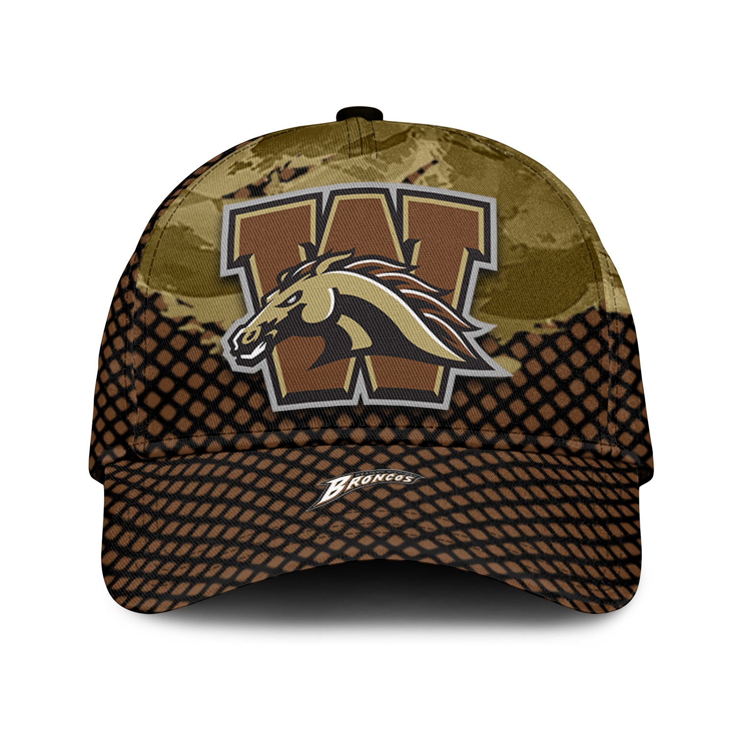Western Michigan Broncos NCAA Classic Cap Net Pattern Grunge Style – Hothot