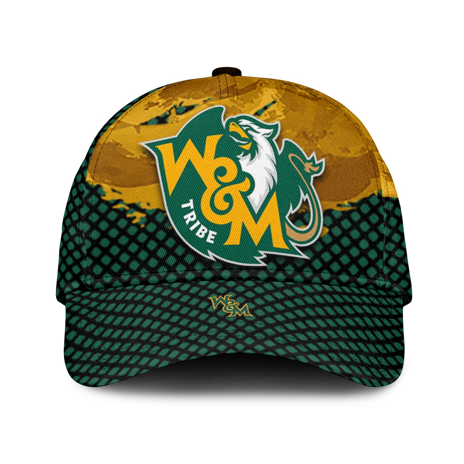 William and Mary Tribe NCAA Classic Cap Net Pattern Grunge Style – Hothot