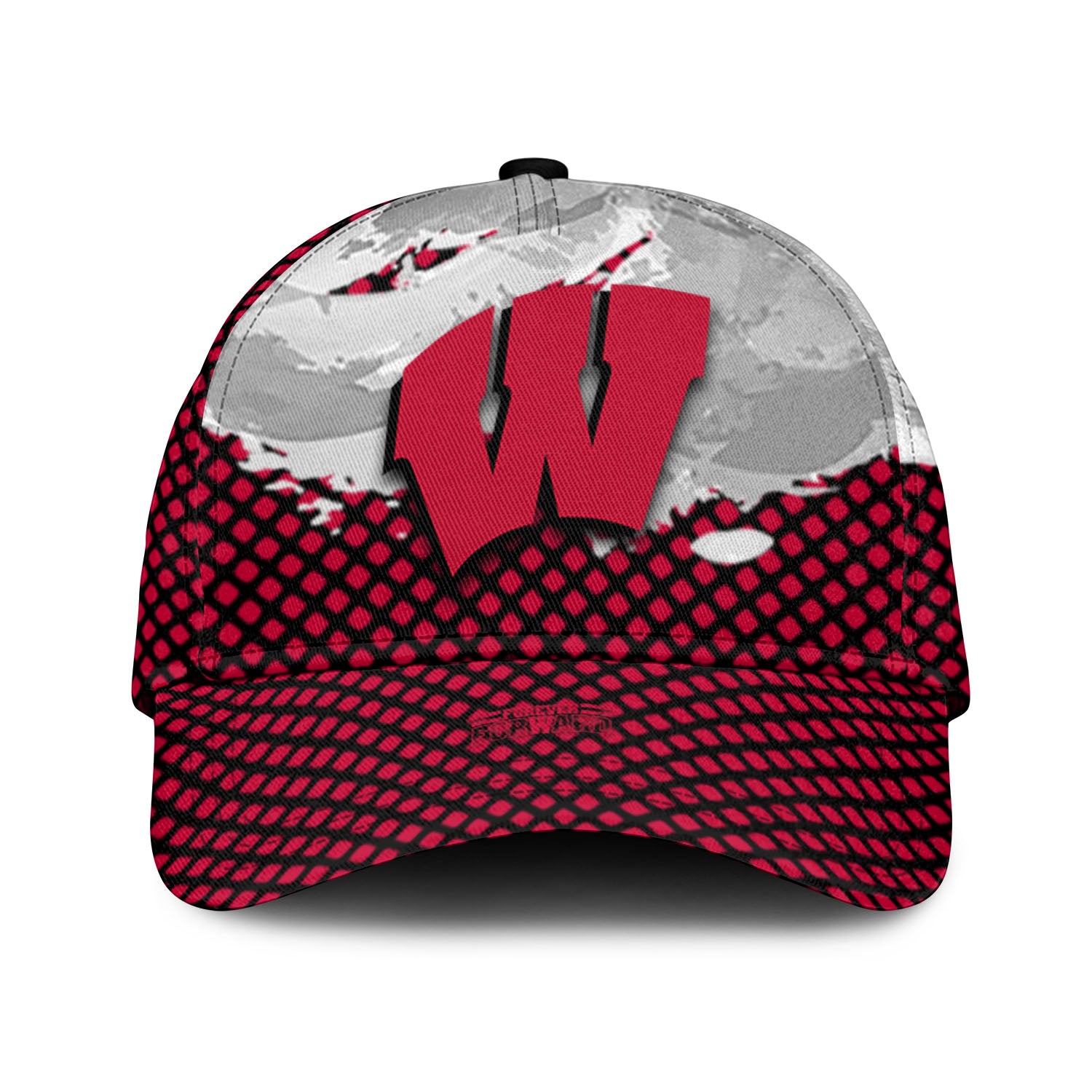 Wisconsin Badgers NCAA Classic Cap Net Pattern Grunge Style – Hothot