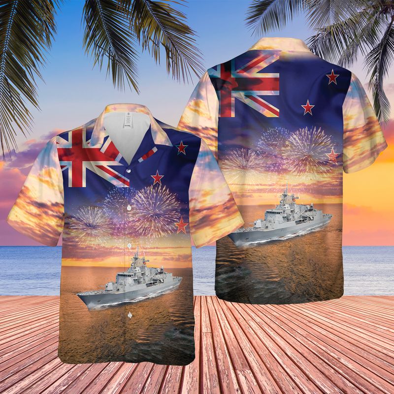 Royal New Zealand Navy HMNZS Te Mana F111 Hawaiian Shirt – Hothot