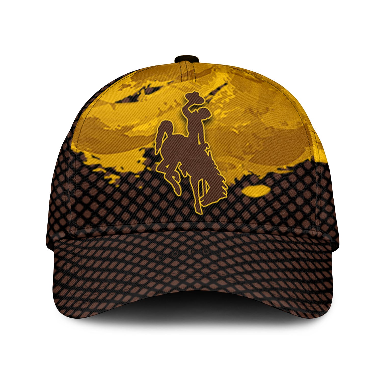 Wyoming Cowboys NCAA Classic Cap Net Pattern Grunge Style – Hothot
