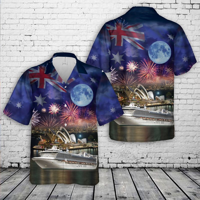 PO Cruises Australia Pacific Adventure Australia Day Hawaiian Shirt – Hothot