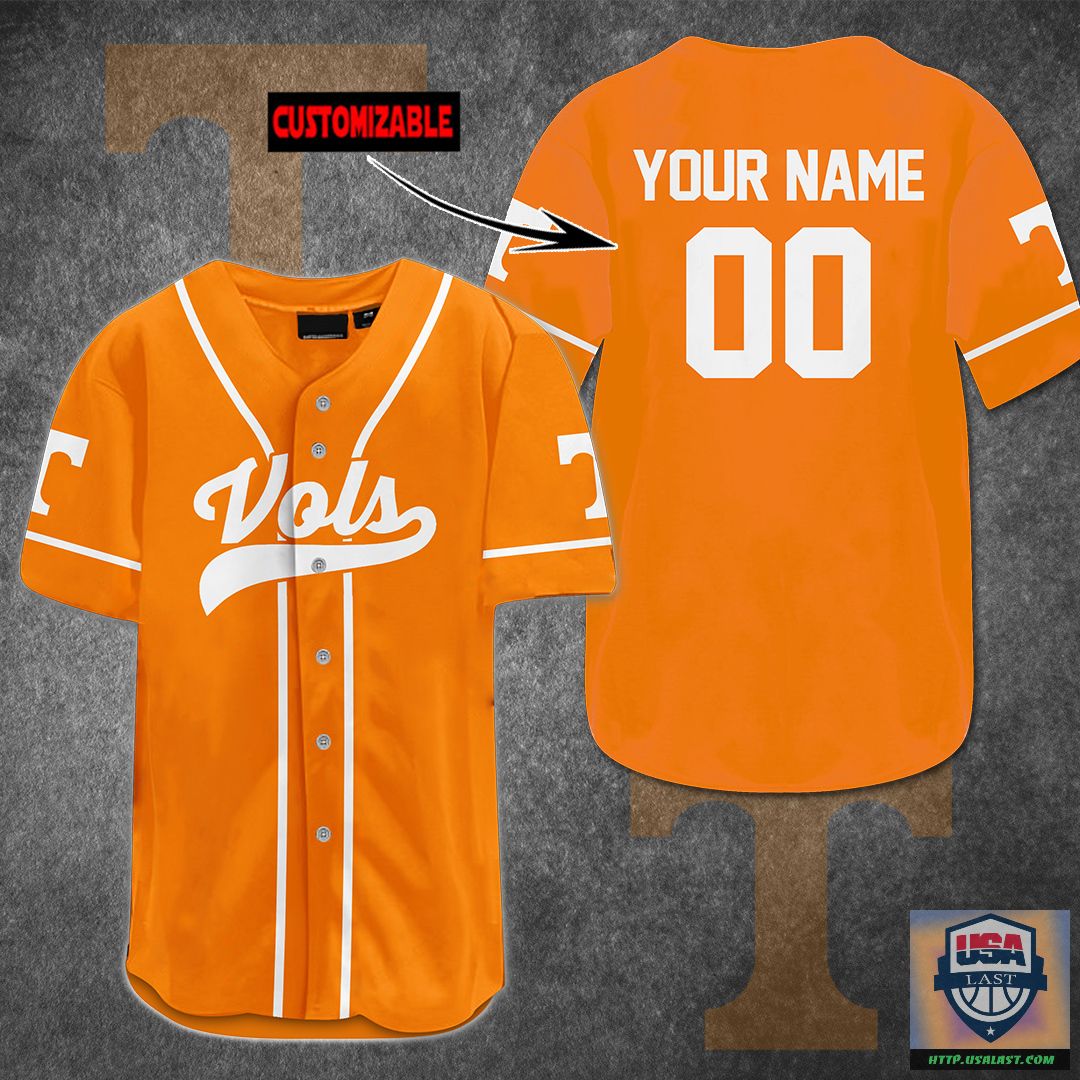 Official Tennessee Volunteers Personalized Baseball Jersey Shirt Usalast