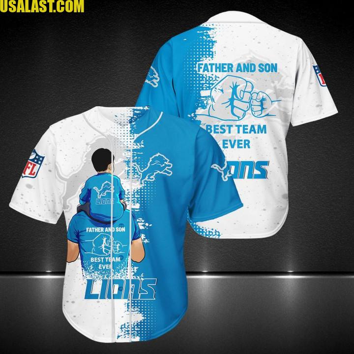 Detroit Lions Father And Son Team Baseball Jersey Shirt – Usalast