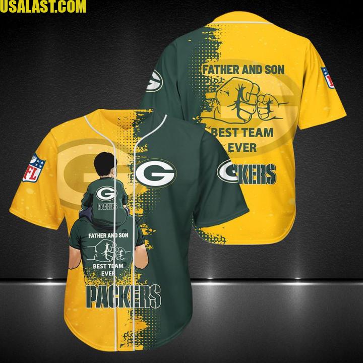 Green Bay Packers Father And Son Team Baseball Jersey Shirt – Usalast