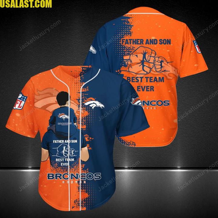 Denver Broncos Father And Son Team Baseball Jersey Shirt – Usalast