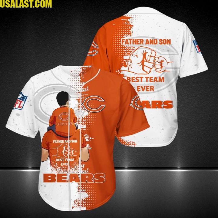 Chicago Bears Father And Son Team Baseball Jersey Shirt – Usalast