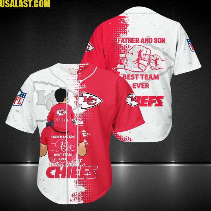 Kansas City Chiefs Father And Son Team Baseball Jersey Shirt – Usalast
