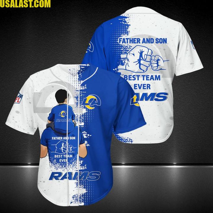 Los Angeles Rams Father And Son Team Baseball Jersey Shirt – Usalast