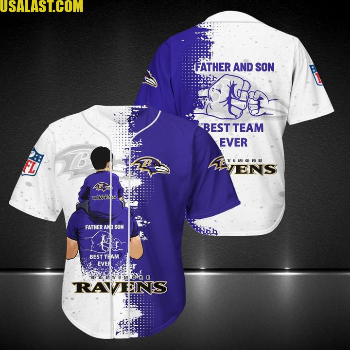 Baltimore Ravens Father And Son Team Baseball Jersey Shirt – Usalast
