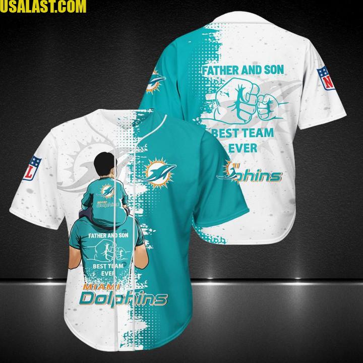 Miami Dolphins Father And Son Team Baseball Jersey Shirt – Usalast