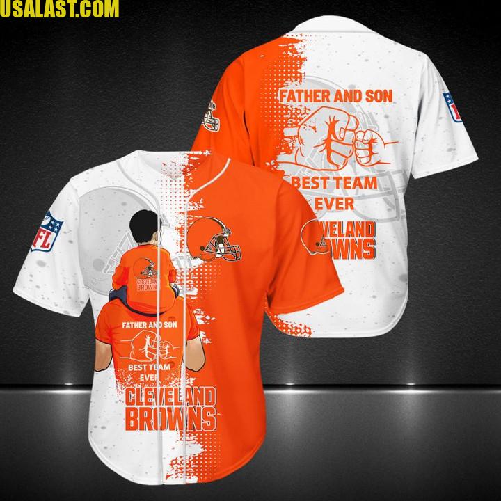 Cleveland Browns Father And Son Team Baseball Jersey Shirt – Usalast