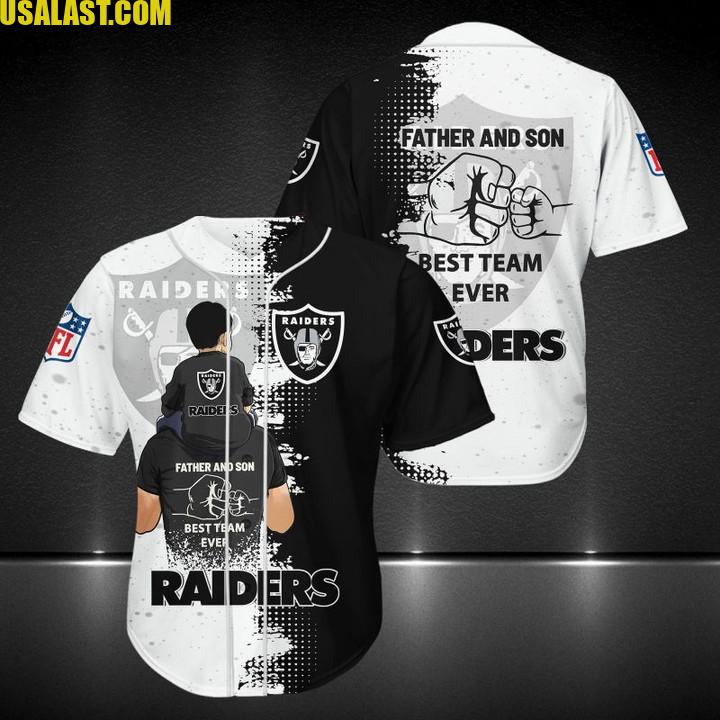 Las Vegas Raiders Father And Son Team Baseball Jersey Shirt – Usalast