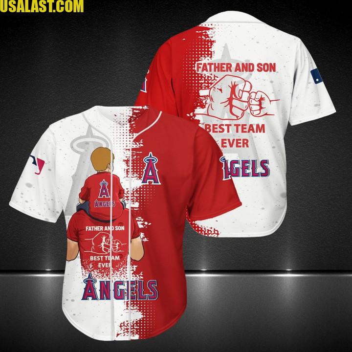 Los Angeles Angels Father And Son Team Baseball Jersey Shirt – Usalast