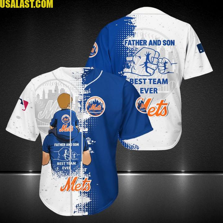 New York Mets Father And Son Team Baseball Jersey Shirt – Usalast