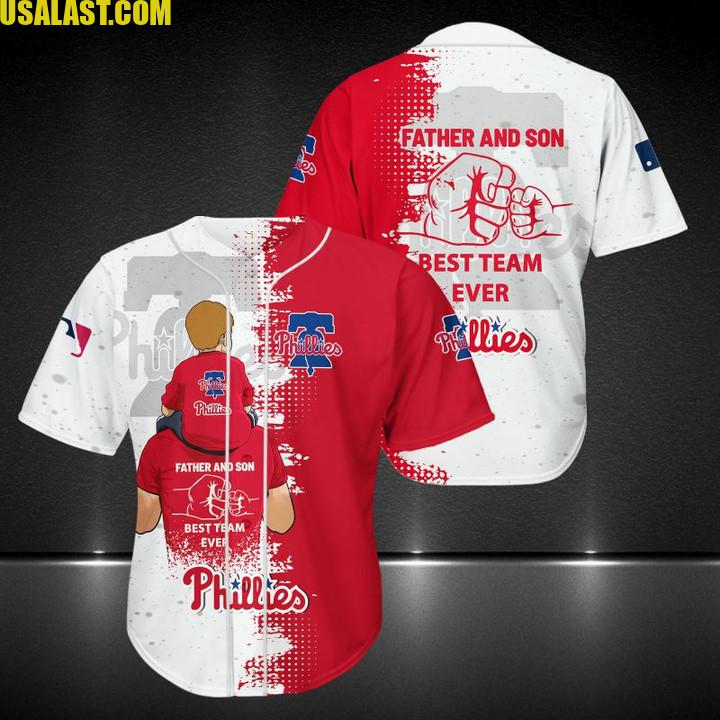 Philadelphia Phillies Father And Son Team Baseball Jersey Shirt – Usalast