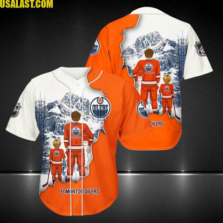Edmonton Oilers Father And Son Team Baseball Jersey Shirt – Usalast
