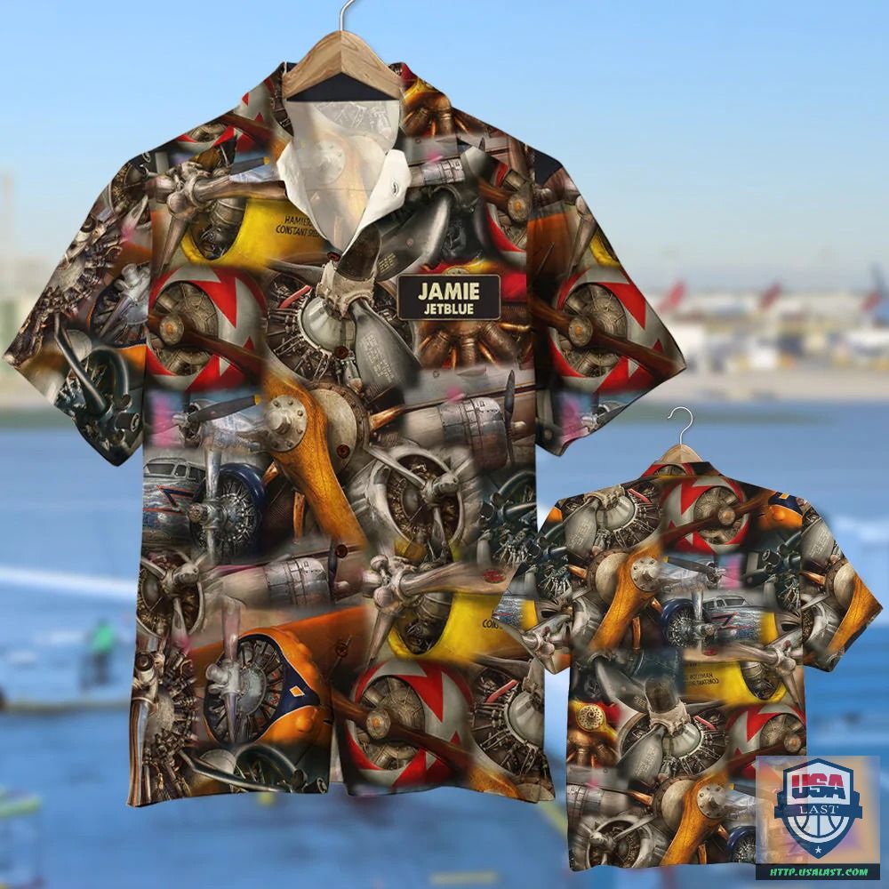 Pilot Propeller Custom Name Hawaiian Shirt – Usalast