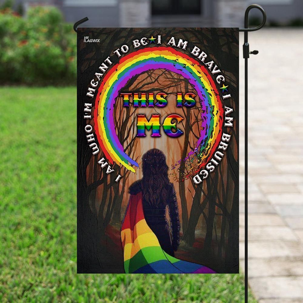 LGBT I Am Who I’m Meant To Be House Flag Garden Flag – Hothot