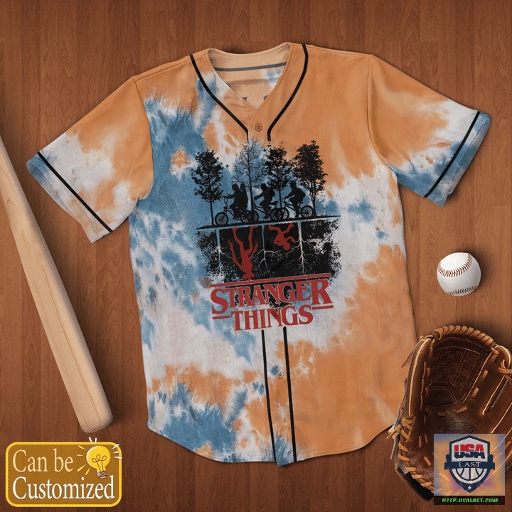 Stranger Things Tie Dye Personalized Baseball Jersey Shirt – Usalast