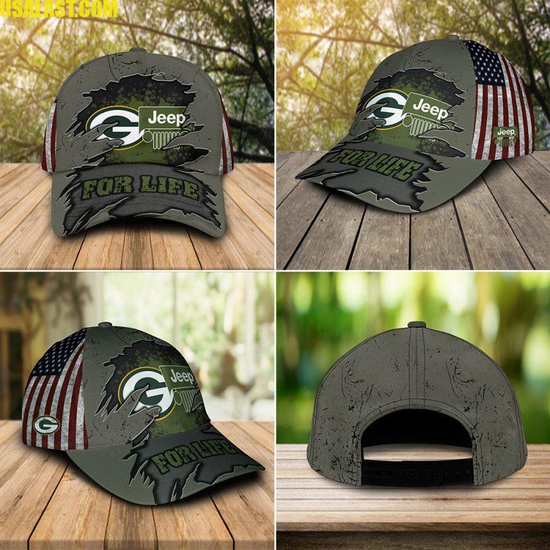 Green Bay Packers And Jeep For Life All Over Print Cap – Usalast