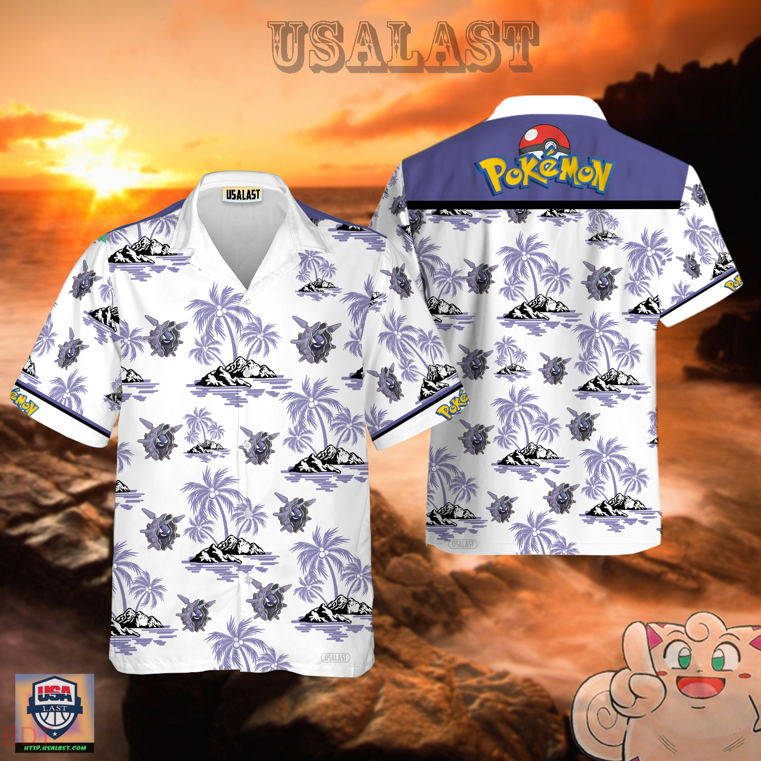 Cloyster Pokemon Hawaiian Shirt – Usalast