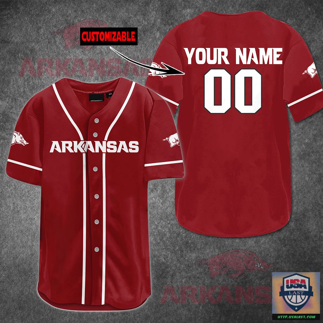 Arkansas Razorbacks Men’s Basketball Personalized baseball jersey – Usalast