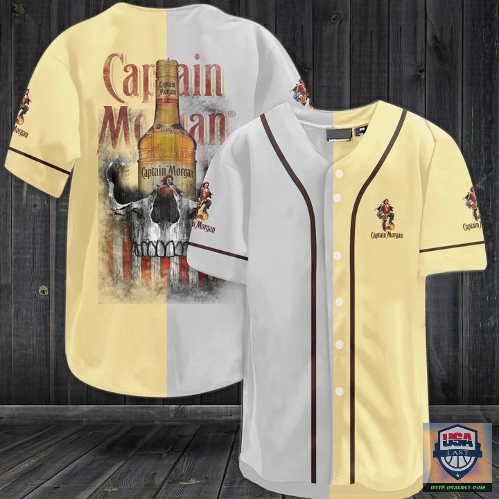 Captain Morgan Rum Punisher Skull Baseball Jersey Shirt – Usalast