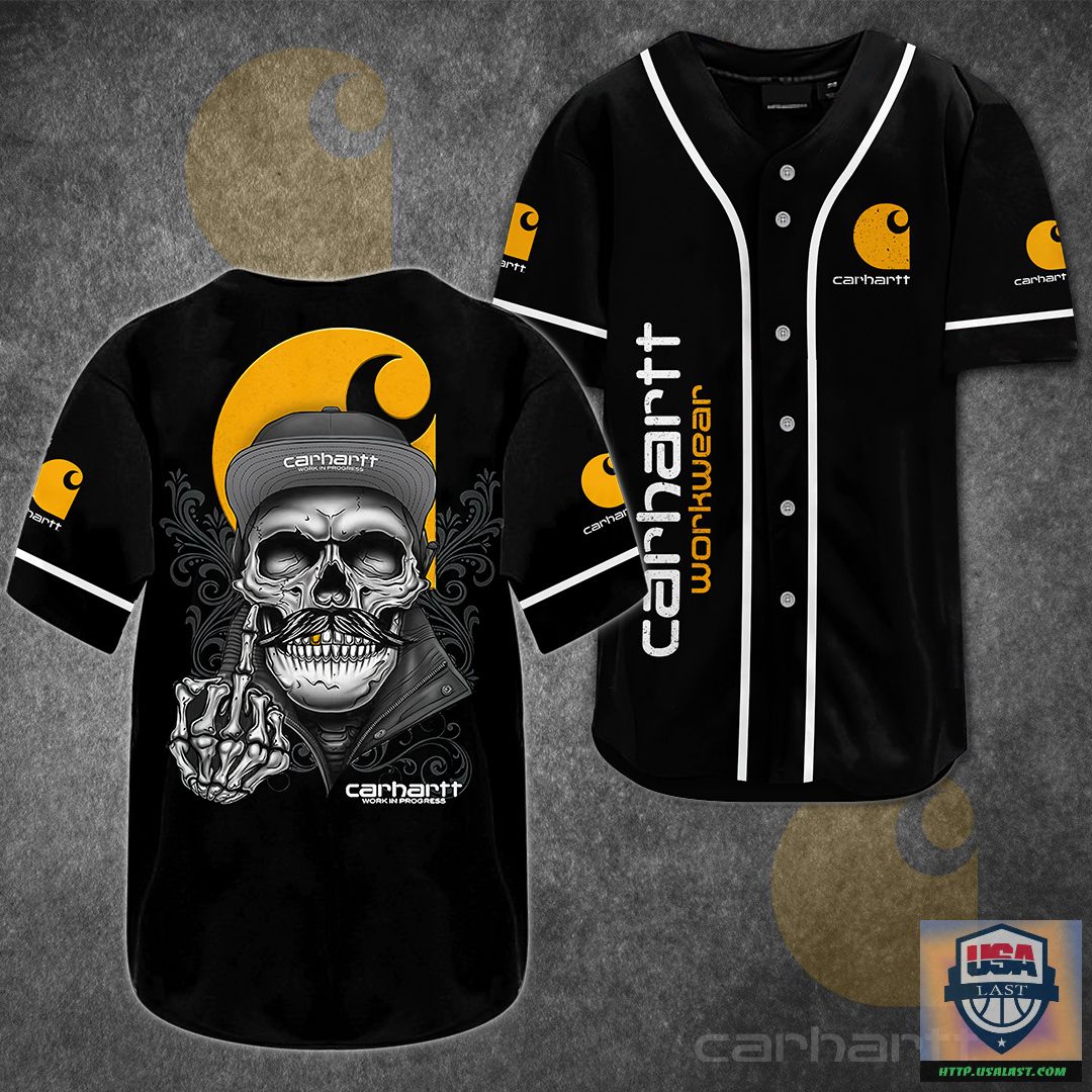 Carhartt Death Skull Baseball Jersey Shirt – Usalast