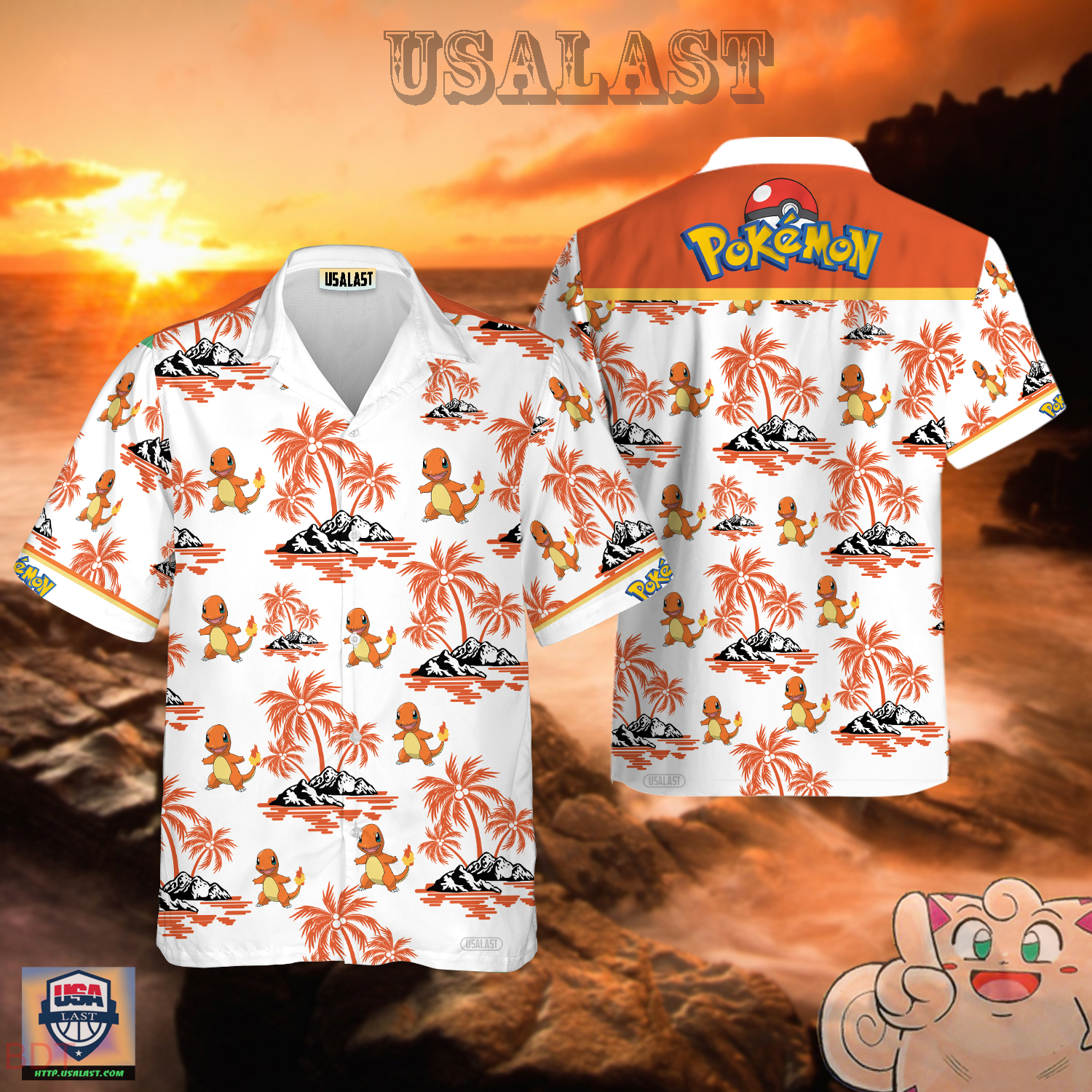 Charmander Pokemon Hawaiian Shirt – Usalast