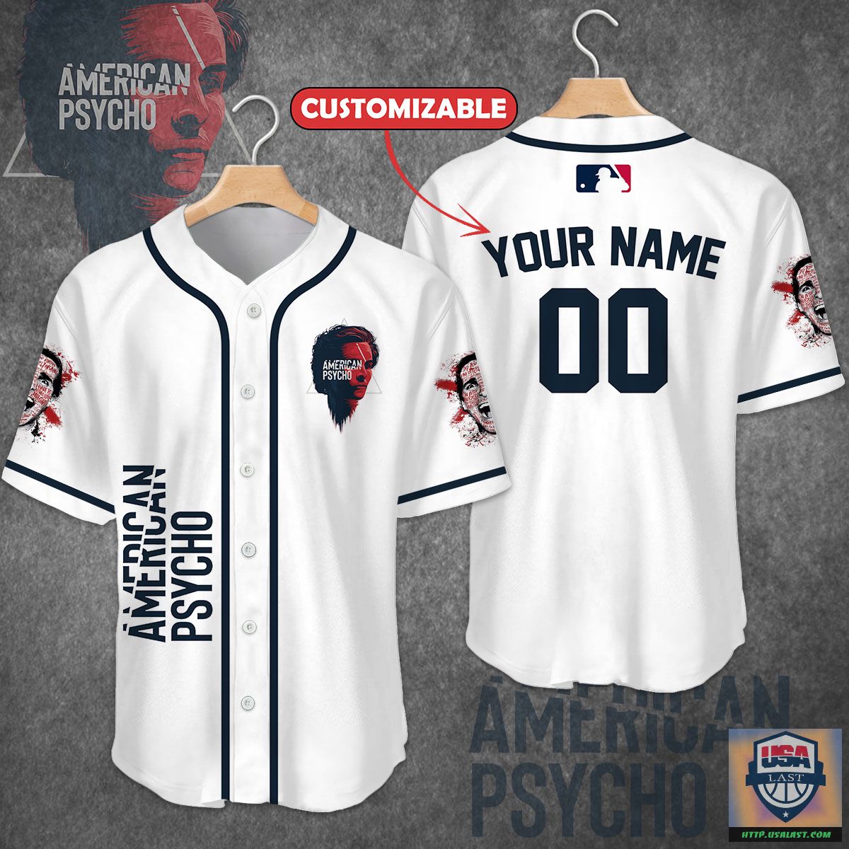 American Psycho Personalized Baseball Jersey – Usalast