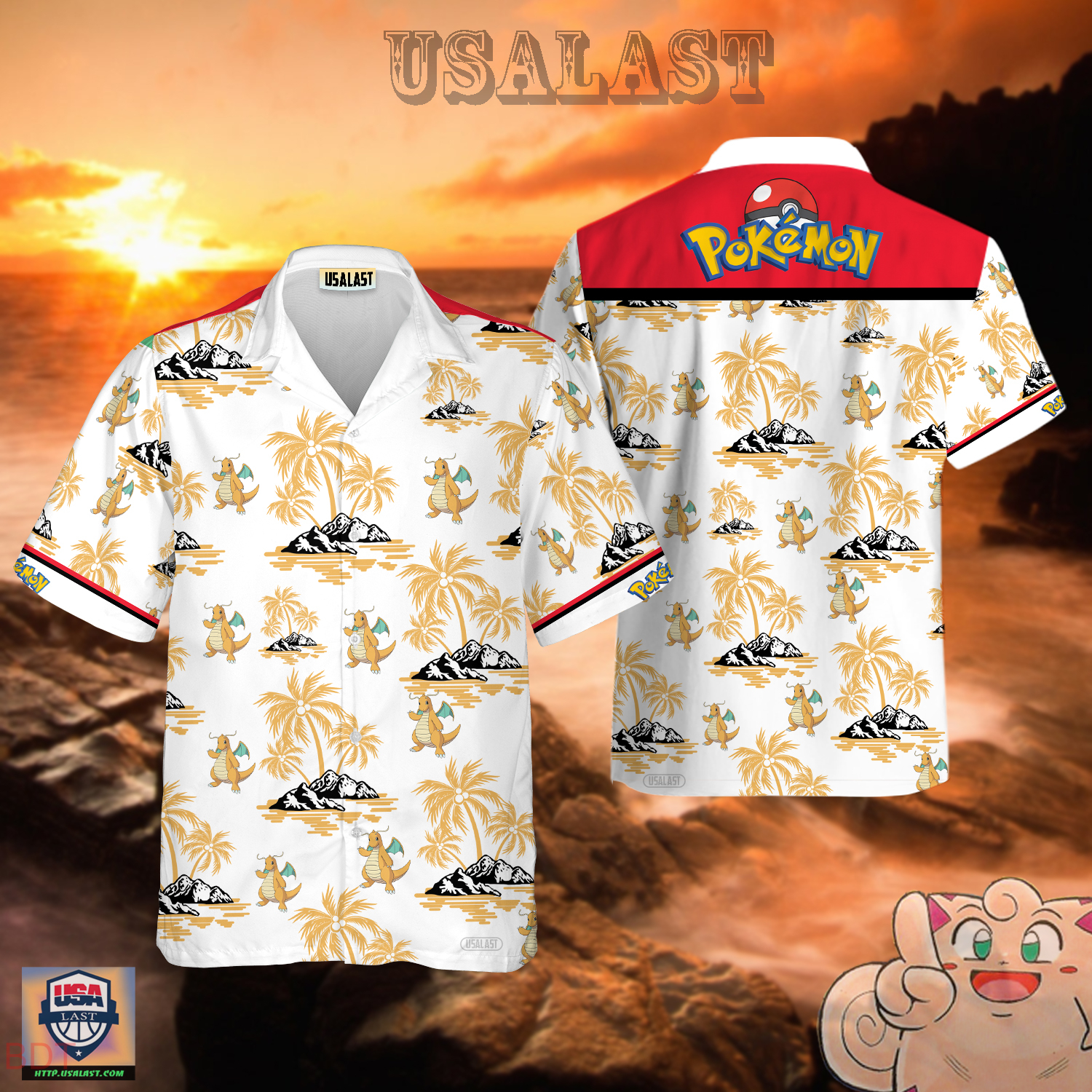 Dragonite Pokemon Hawaiian Shirt – Usalast