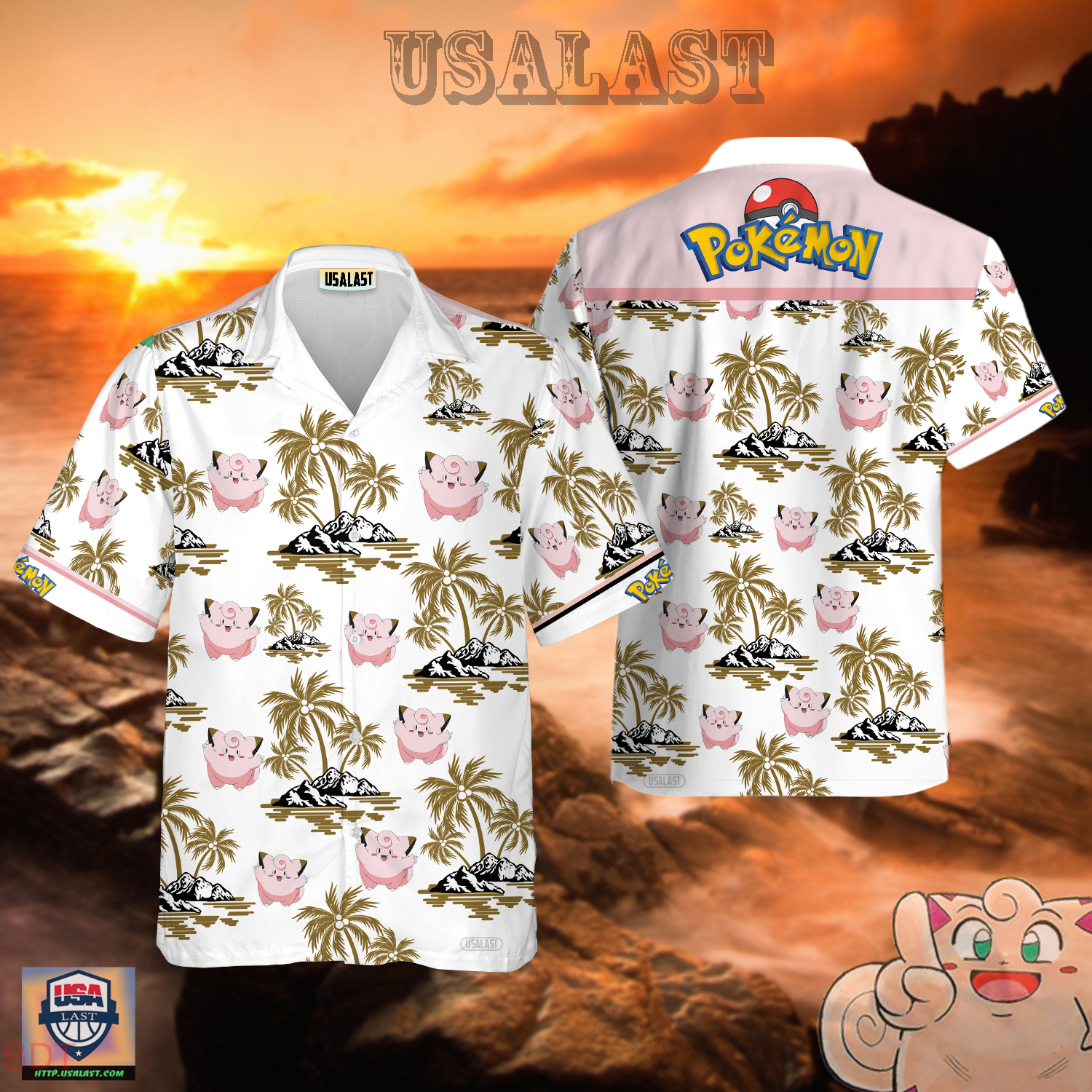 Clefairy Pokemon Hawaiian Shirt – Usalast