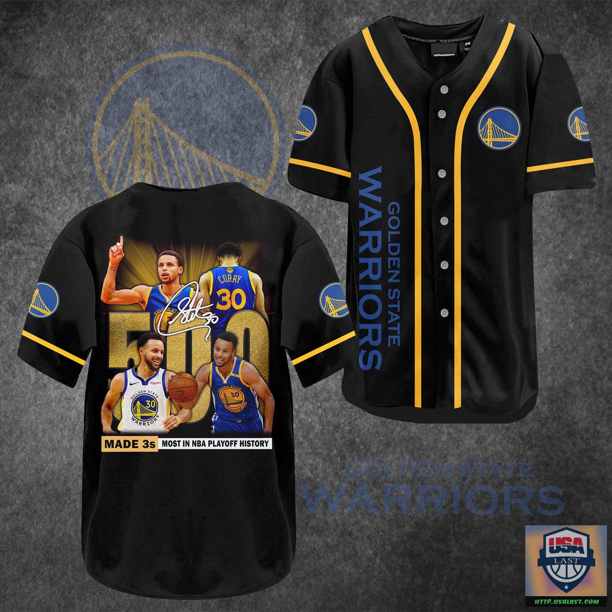 Golden State Warriors Made 3s Baseball Jersey Shirt – Usalast