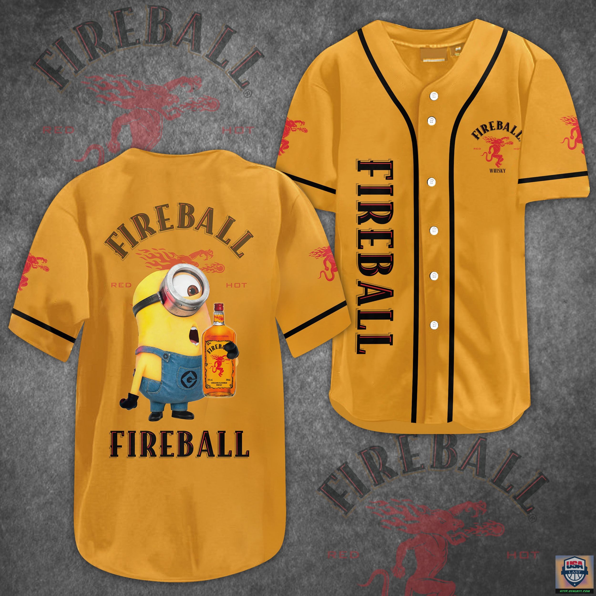 Minions Fireball Whisky Baseball Jersey Shirt – Usalast