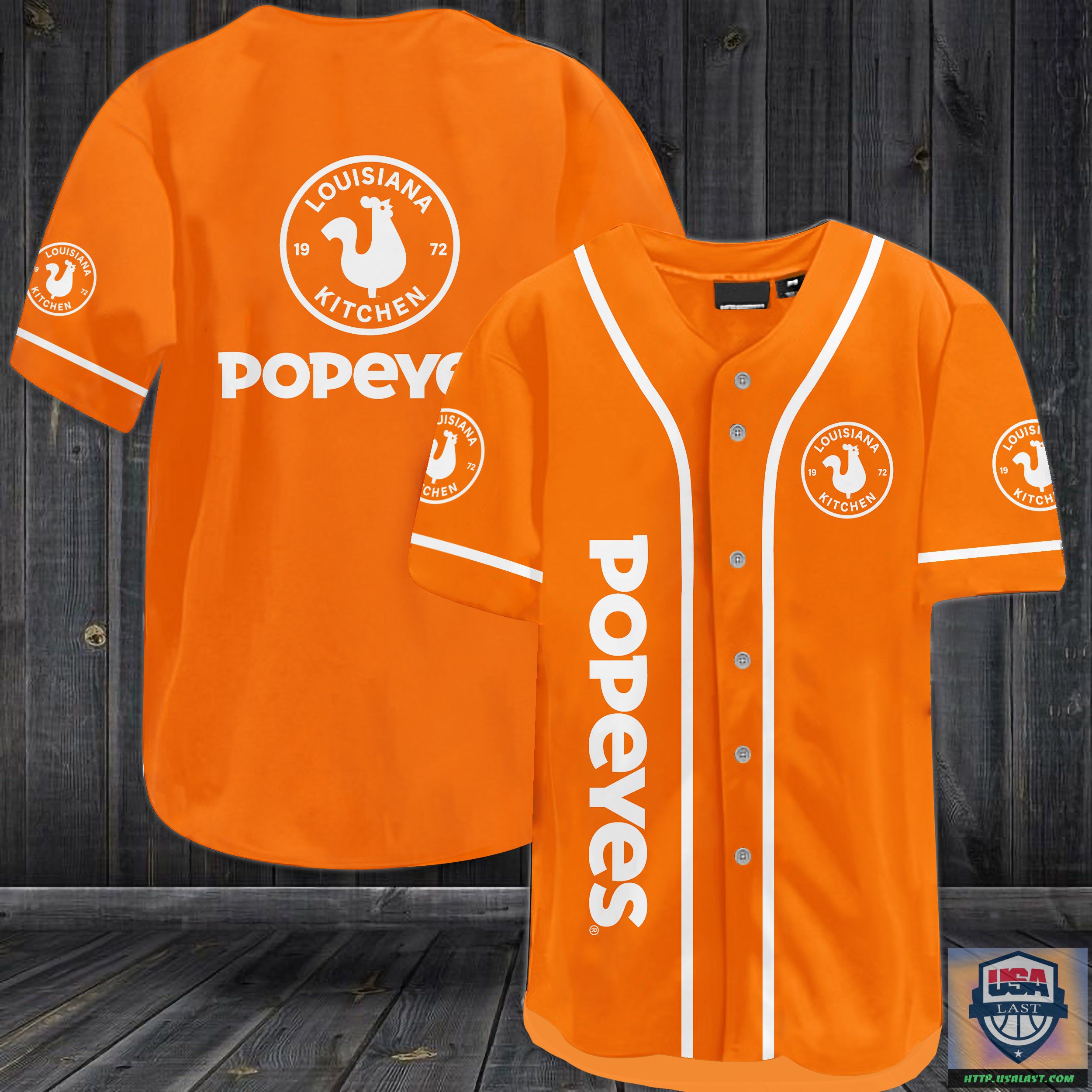 Popeyes Louisinana Kitchen Baseball Jersey Shirt – Usalast