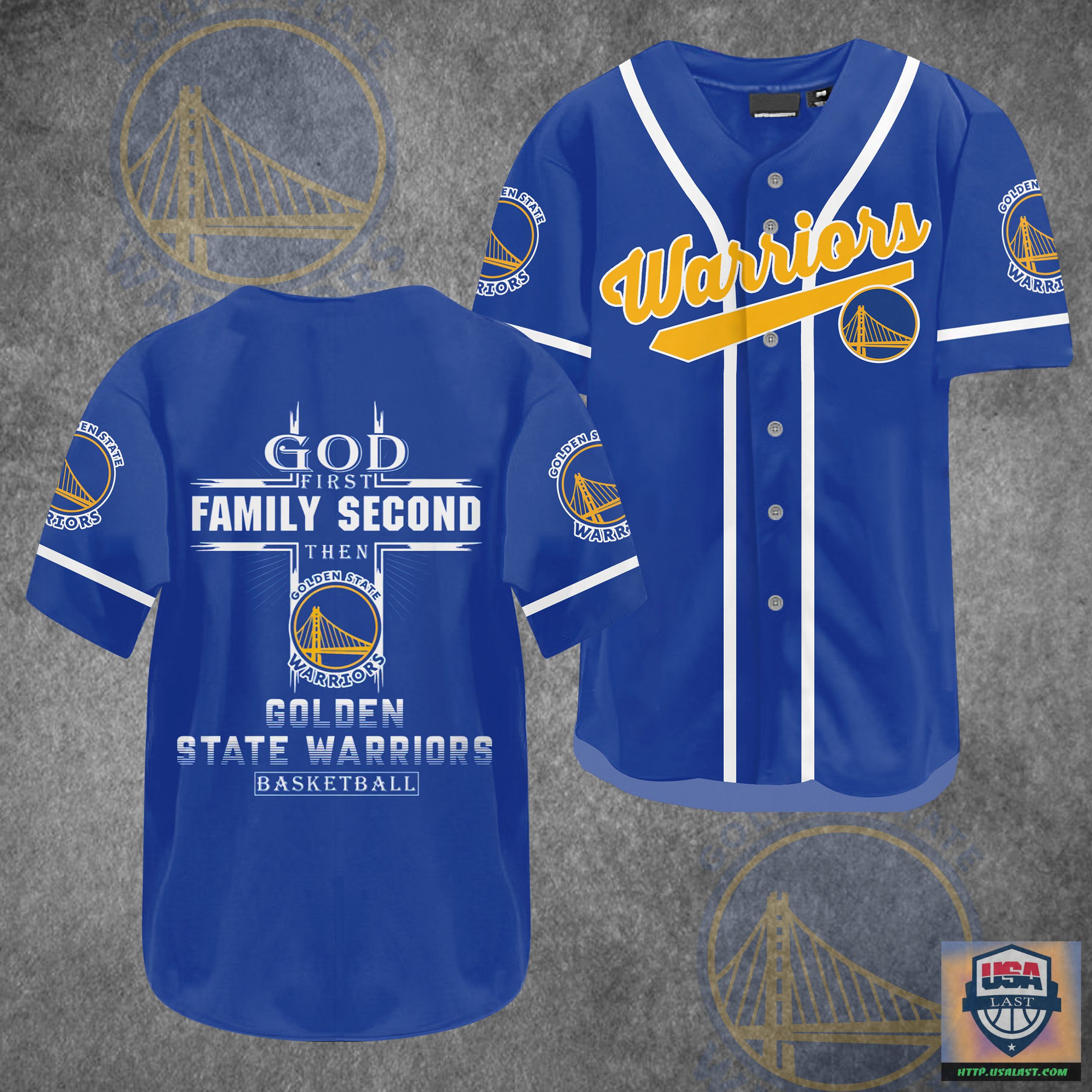 God First Family Second Then Golden State Warriors Baseball Jersey Shirt – Usalast