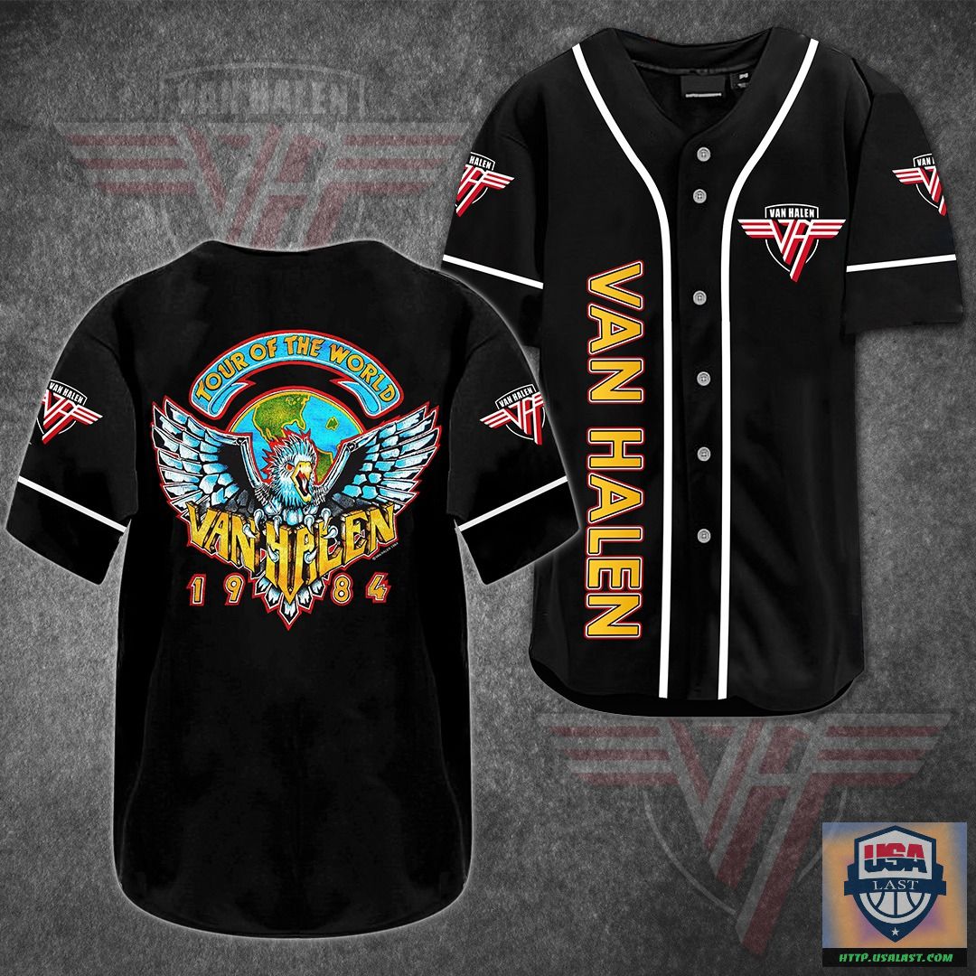 Van Halen Eagle Baseball Jersey Shirt – Usalast