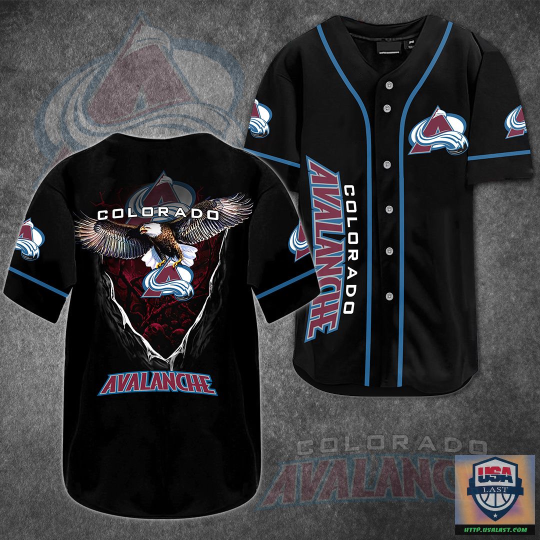 Colorado Avalanche Eagle Baseball Jersey Shirt – Usalast