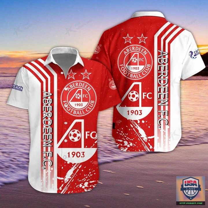 Aberdeen F.C. Bleach Hawaiian Shirt – Usalast