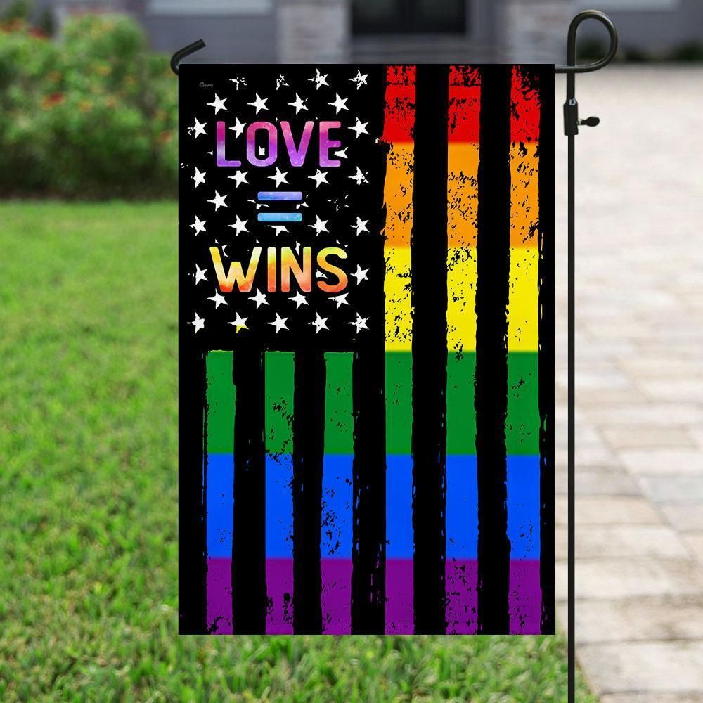 LGBT Love Wins House Flag Garden Flag – Hothot