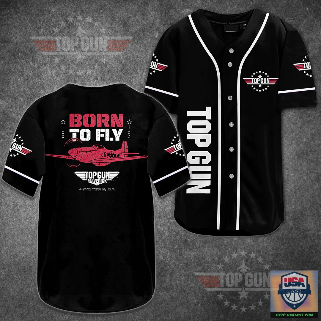 Top Gun Born To Fly Baseball Jersey – Usalast
