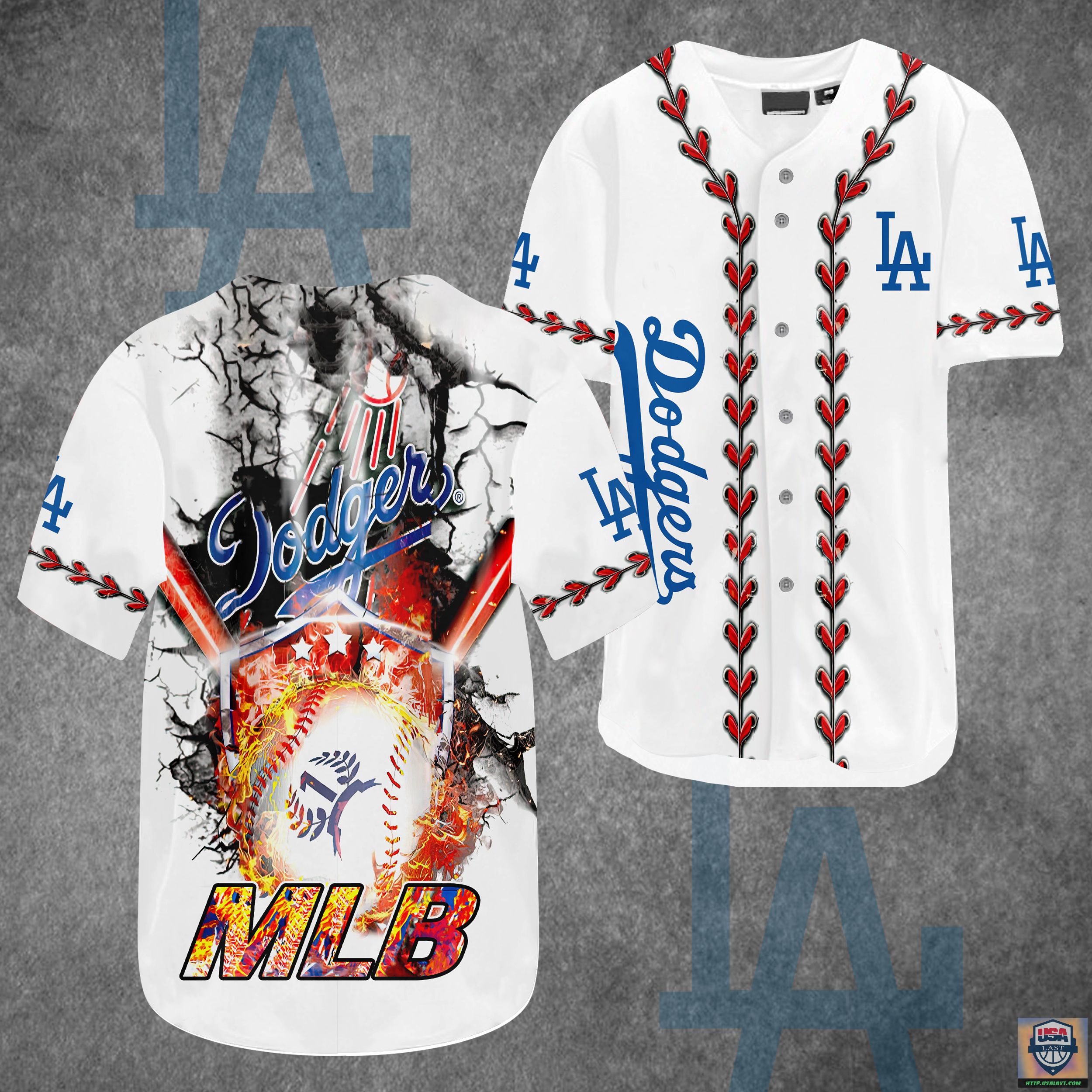Los Angeles Dodgers MLB Heart Style 2 Baseball Jersey Shirt – Usalast
