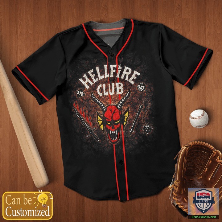 Stranger Things Hellfire Club Baseball Jersey Shirt – Usalast