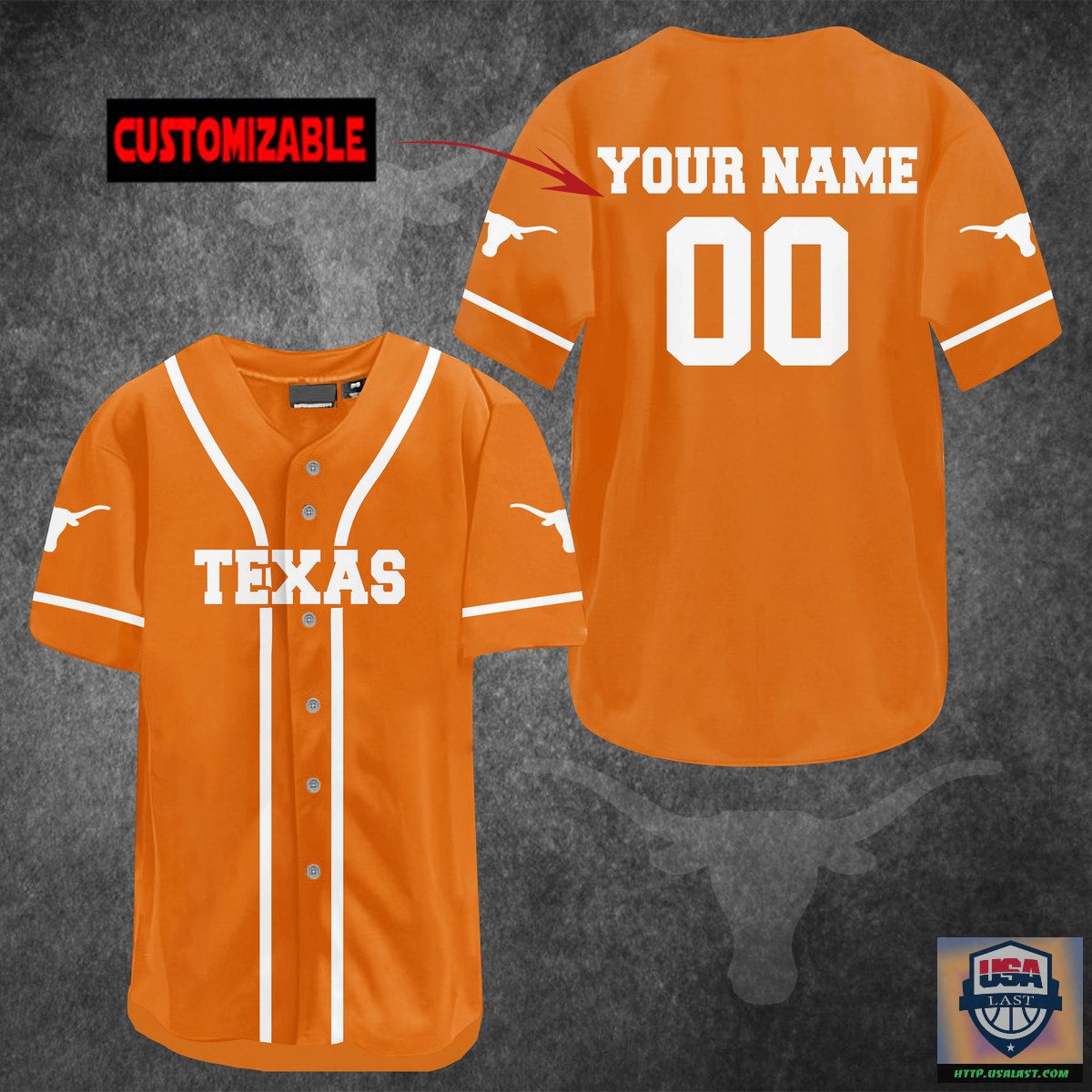 Texas Longhorns Personalized Baseball Jersey Shirt – Usalast