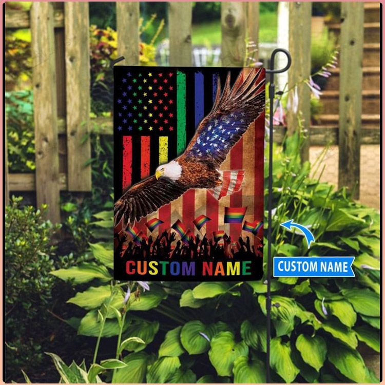 LGBT Eagle Custom Name House Flag Garden Flag – Hothot